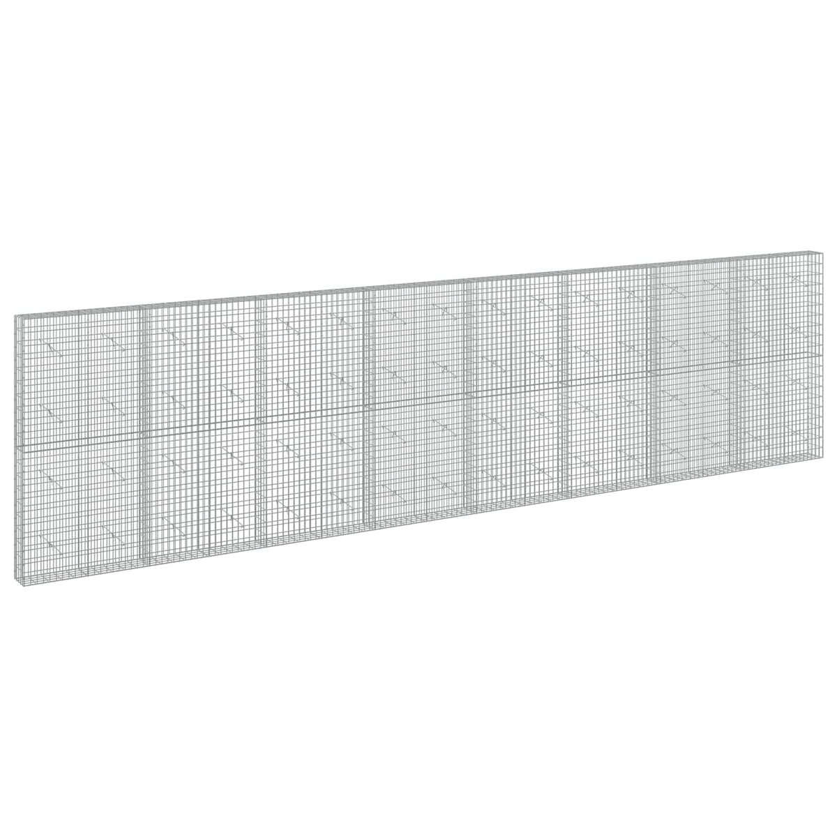 vidaXL Gabion with 5 mm Wire and 5x10 cm Mesh 800x20x200 cm 2