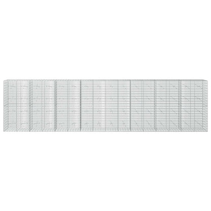 vidaXL Gabion with 5 mm Wire and 5x10 cm Mesh 800x20x200 cm 3