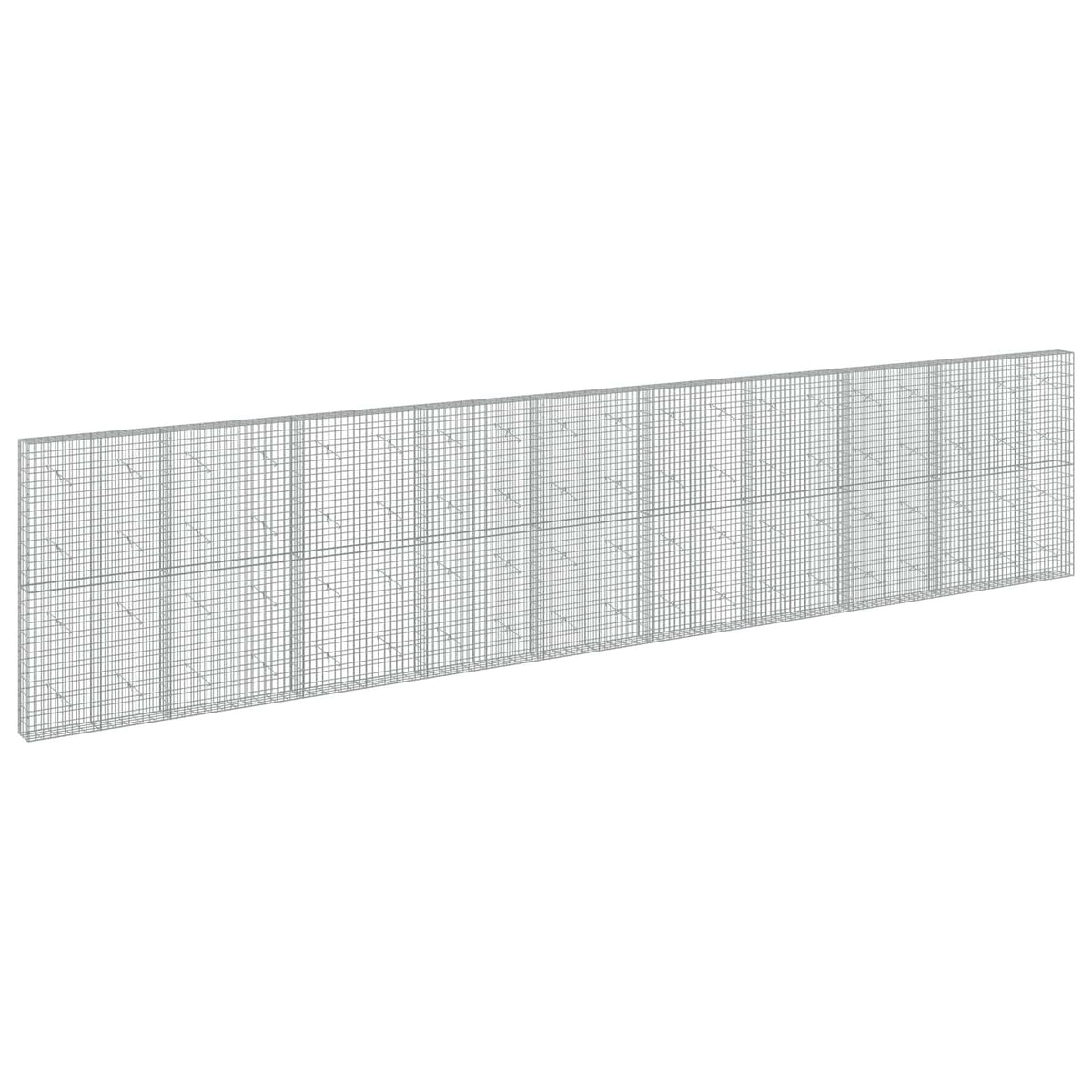 vidaXL Gabion with 5 mm Wire and 5x10 cm Mesh 950x20x200 cm 2