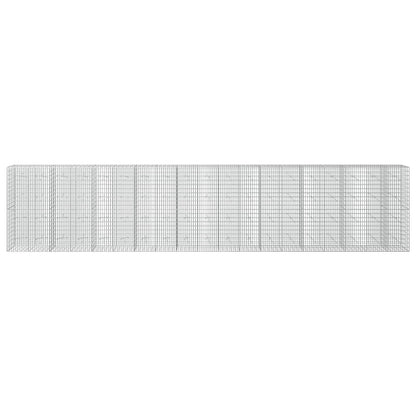 vidaXL Gabion with 5 mm Wire and 5x10 cm Mesh 950x20x200 cm 3