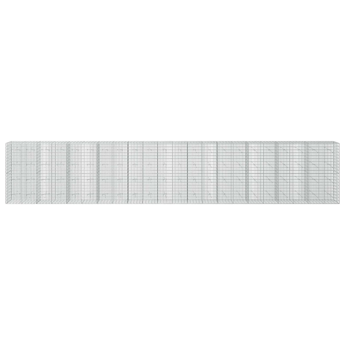 vidaXL Gabion with 5 mm Wire and 5x10 cm Mesh 1100x20x200 cm 3