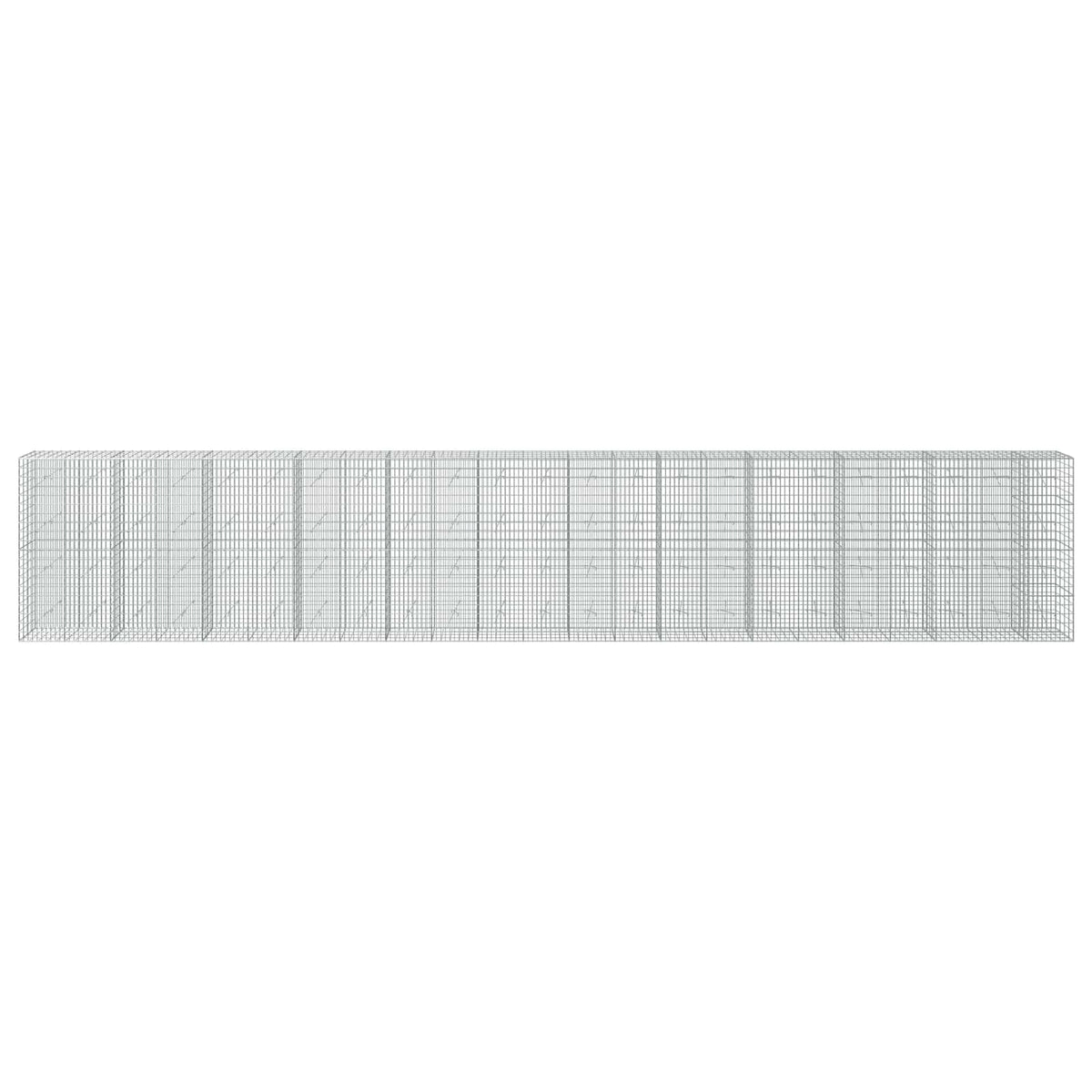 vidaXL Gabion with 5 mm Wire and 5x10 cm Mesh 1150x20x200 cm 3