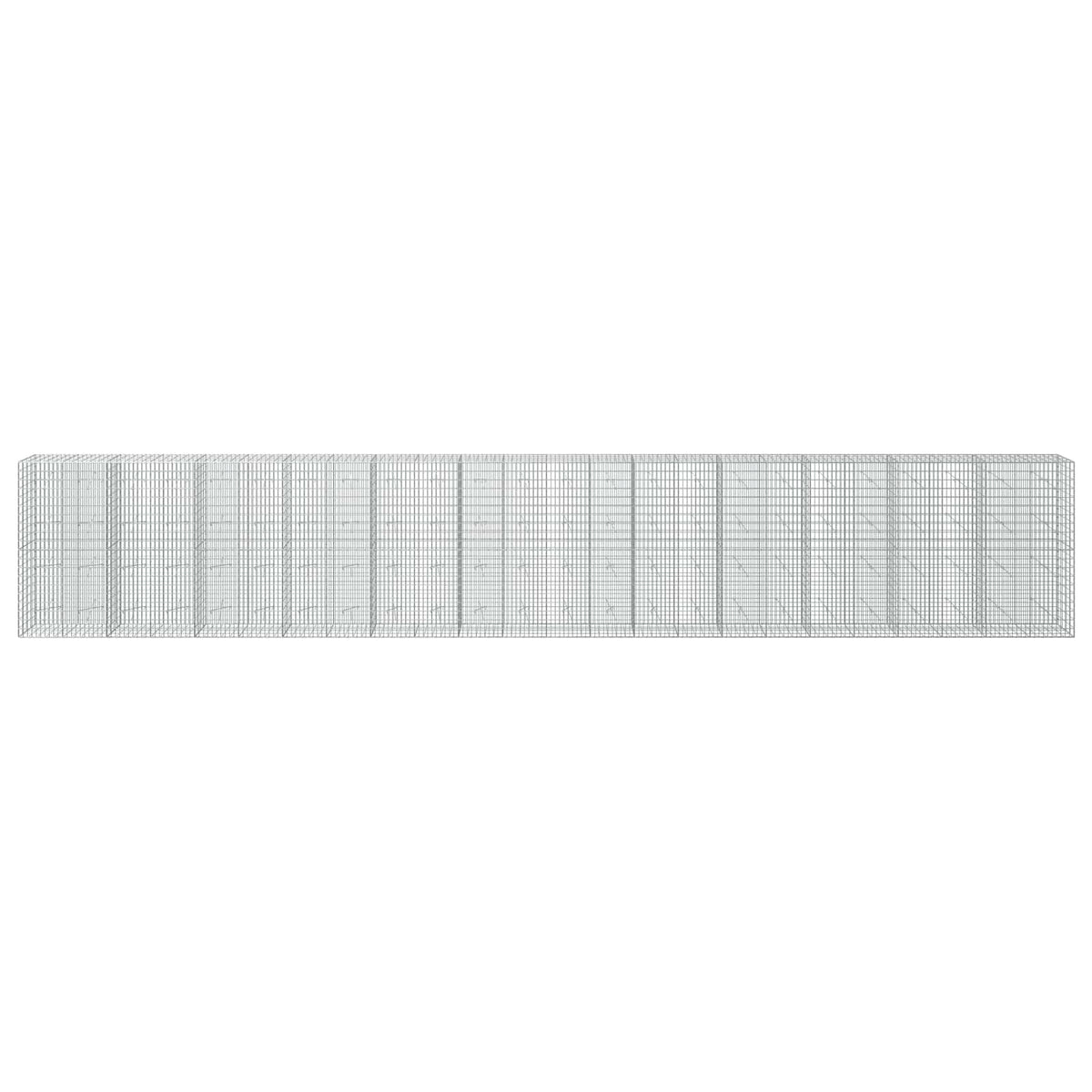 vidaXL Gabion with 5 mm Wire and 5x10 cm Mesh 1200x20x200 cm 3