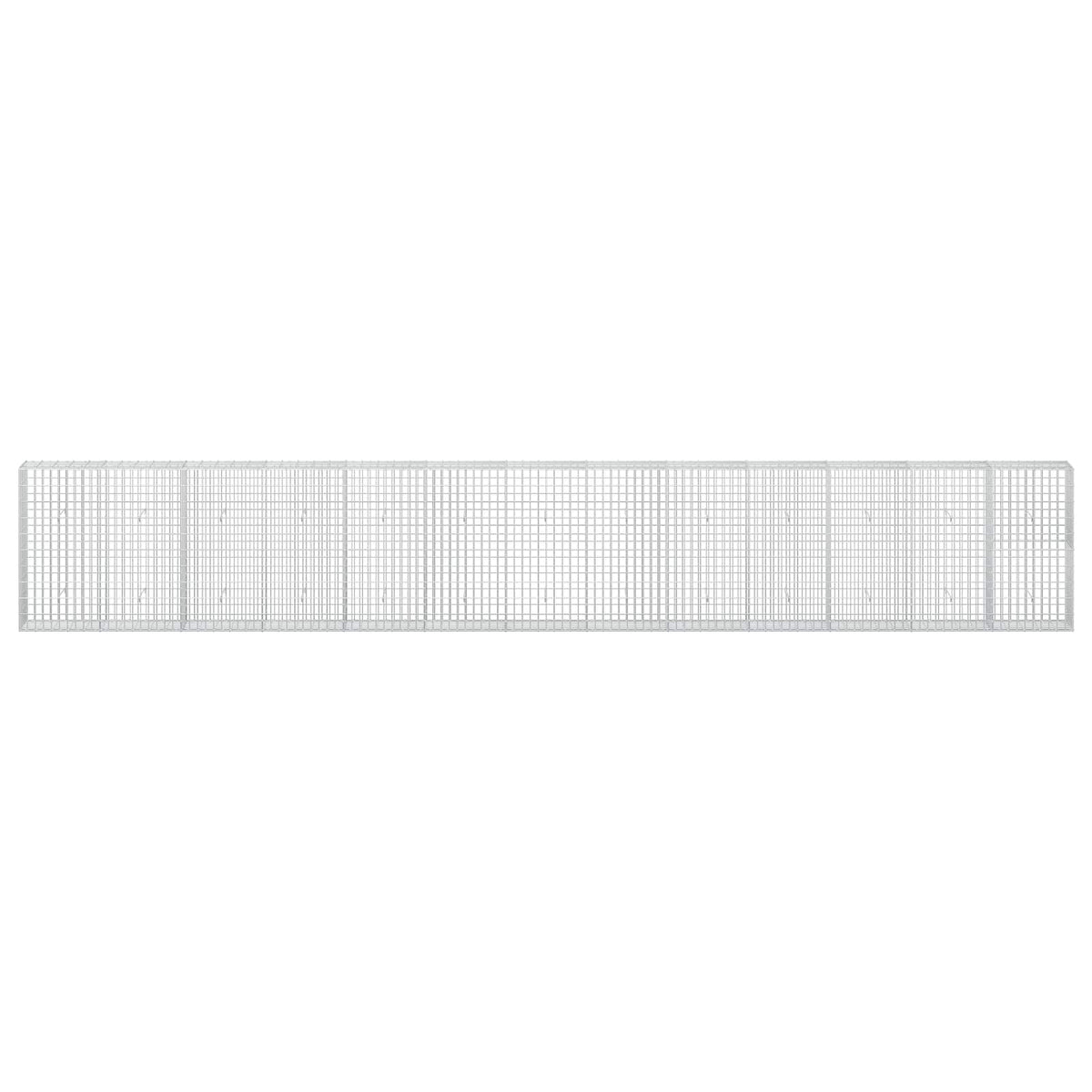 vidaXL Gabion with 5 mm Wire and 5x10 cm Mesh 650x30x100 cm 3