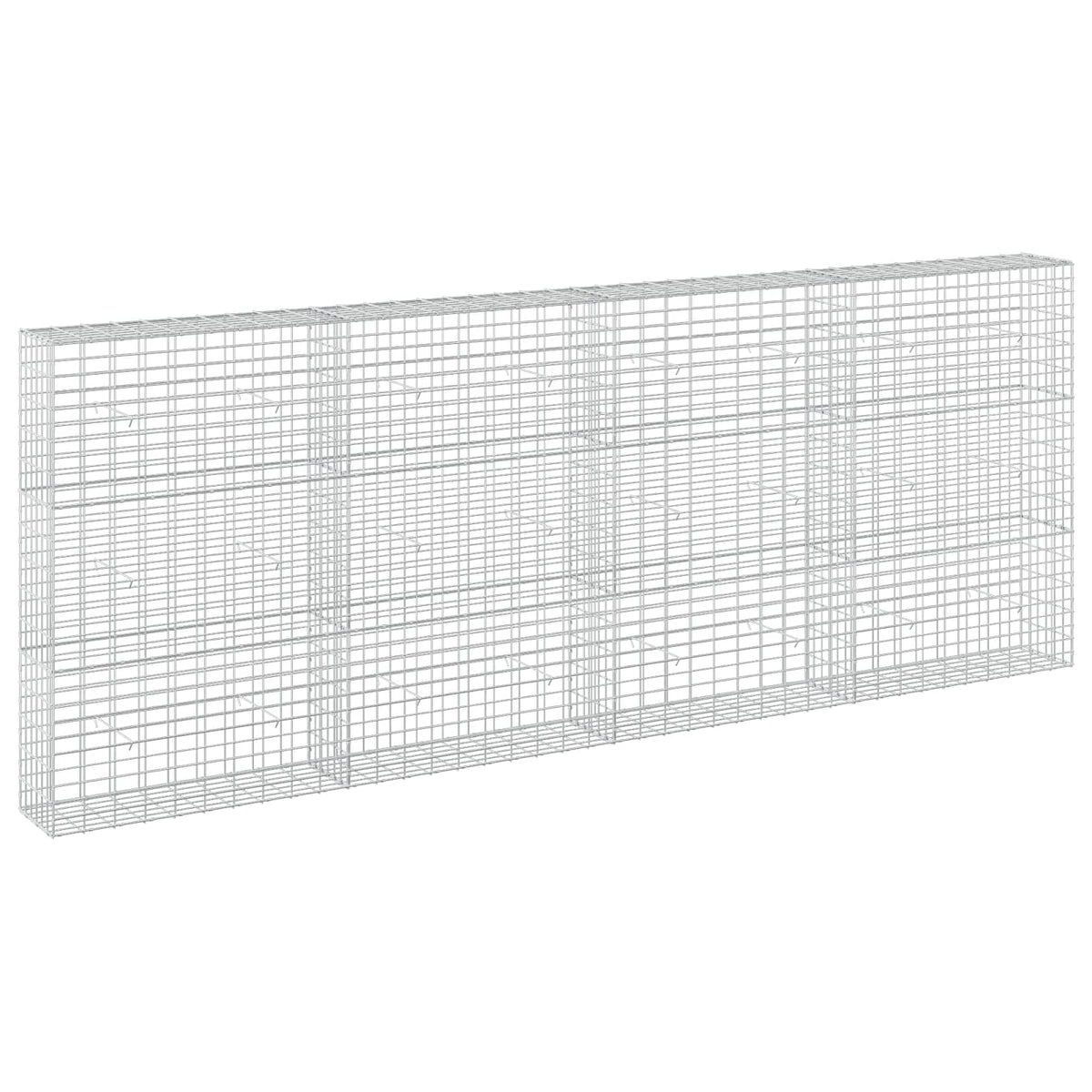 vidaXL Gabion with 5 mm Wire and 5x10 cm Mesh 400x30x150 cm 2