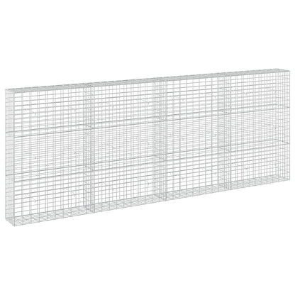 vidaXL Gabion with 5 mm Wire and 5x10 cm Mesh 400x30x150 cm 2