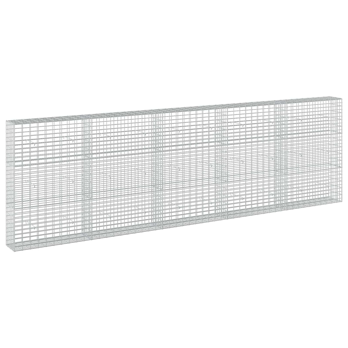 vidaXL Gabion with 5 mm Wire and 5x10 cm Mesh 500x30x150 cm 2