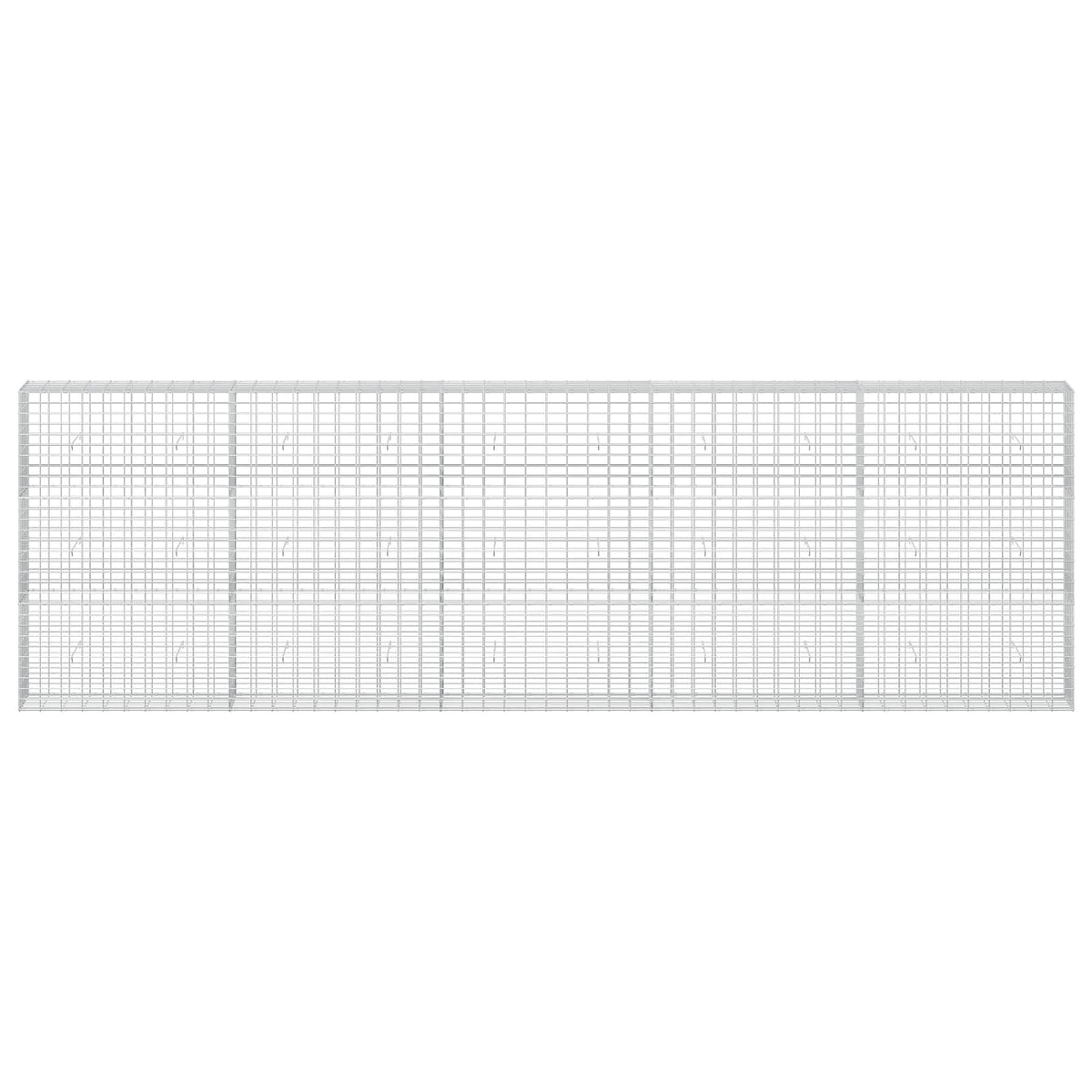 vidaXL Gabion with 5 mm Wire and 5x10 cm Mesh 500x30x150 cm 3