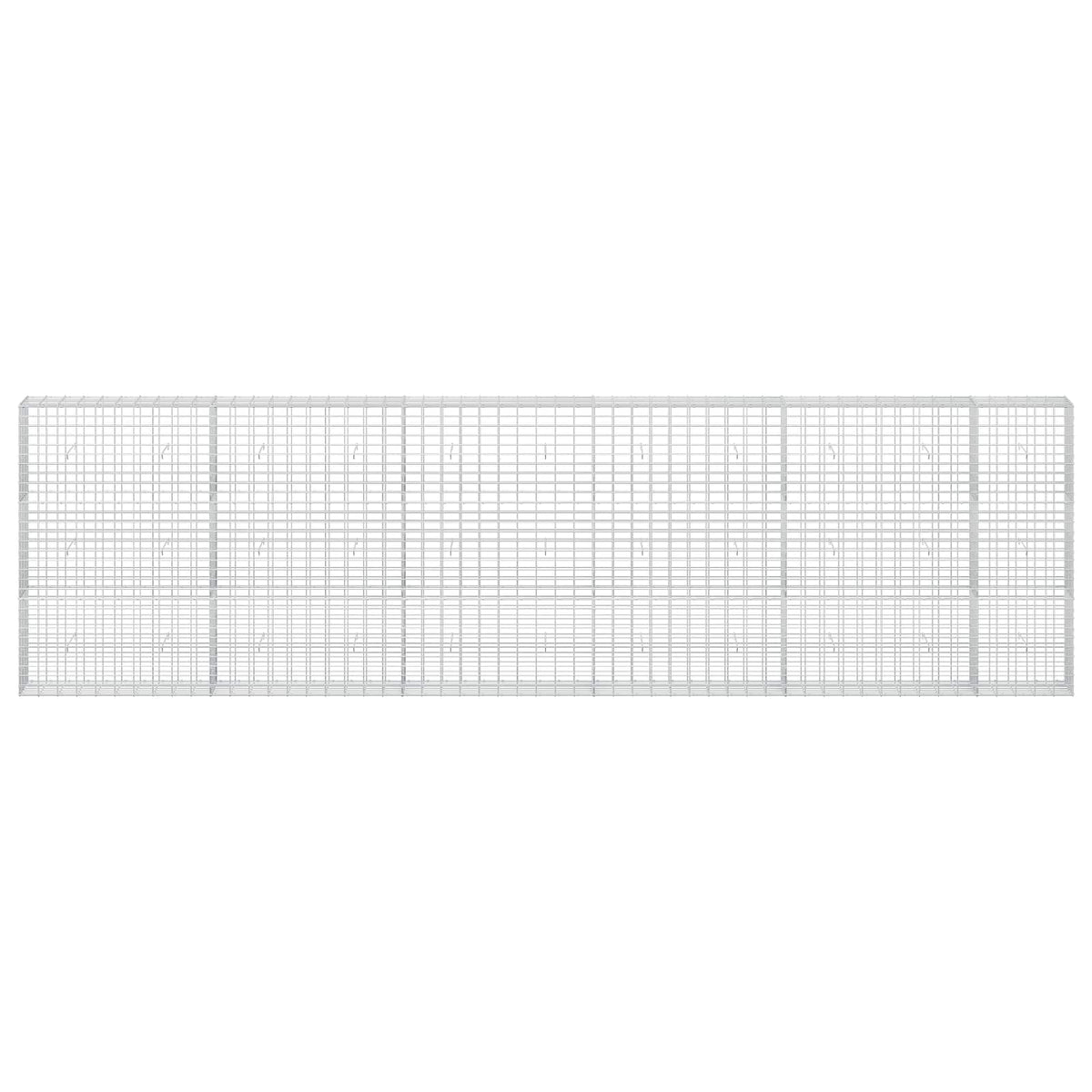 vidaXL Gabion with 5 mm Wire and 5x10 cm Mesh 550x30x150 cm 3