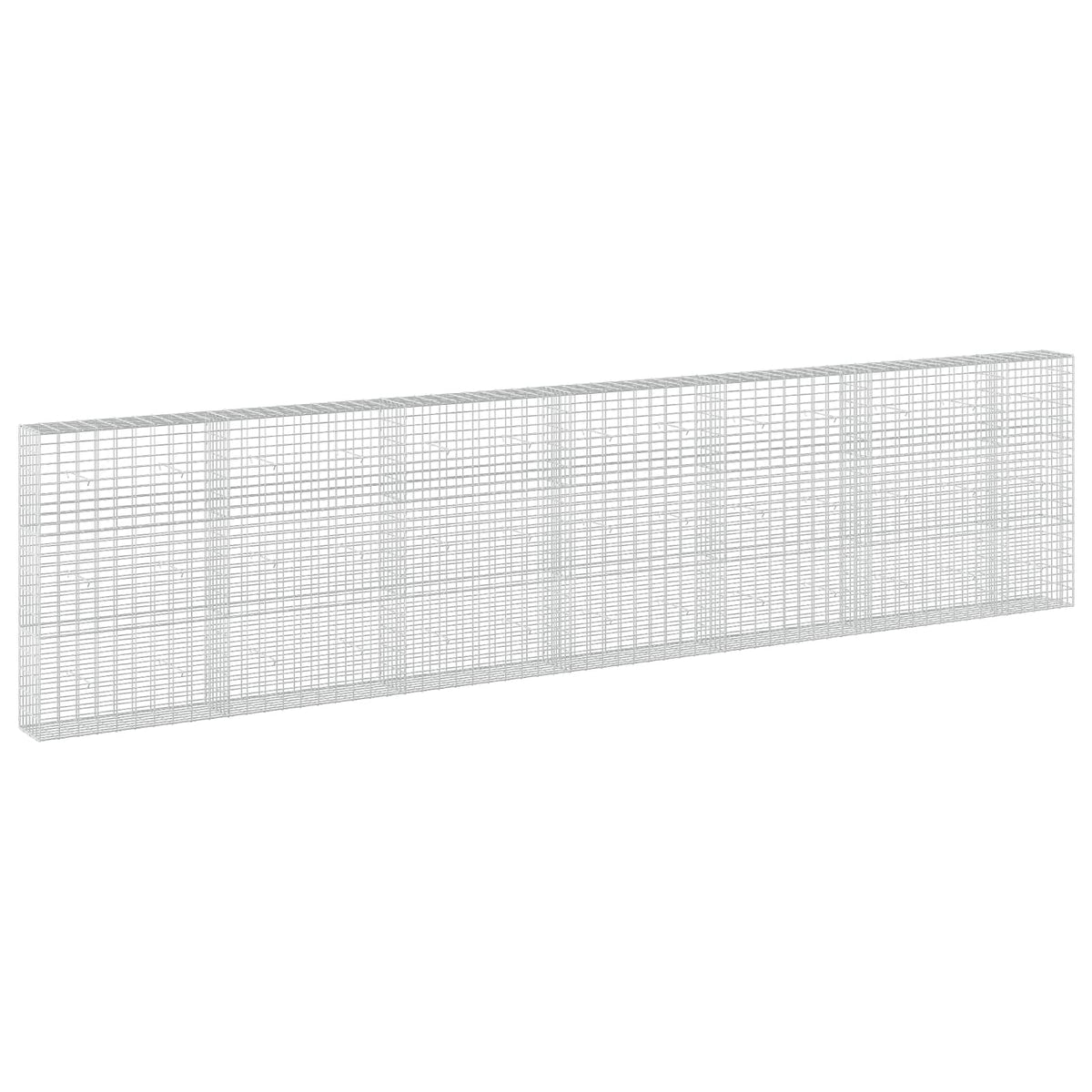 vidaXL Gabion with 5 mm Wire and 5x10 cm Mesh 650x30x150 cm 2