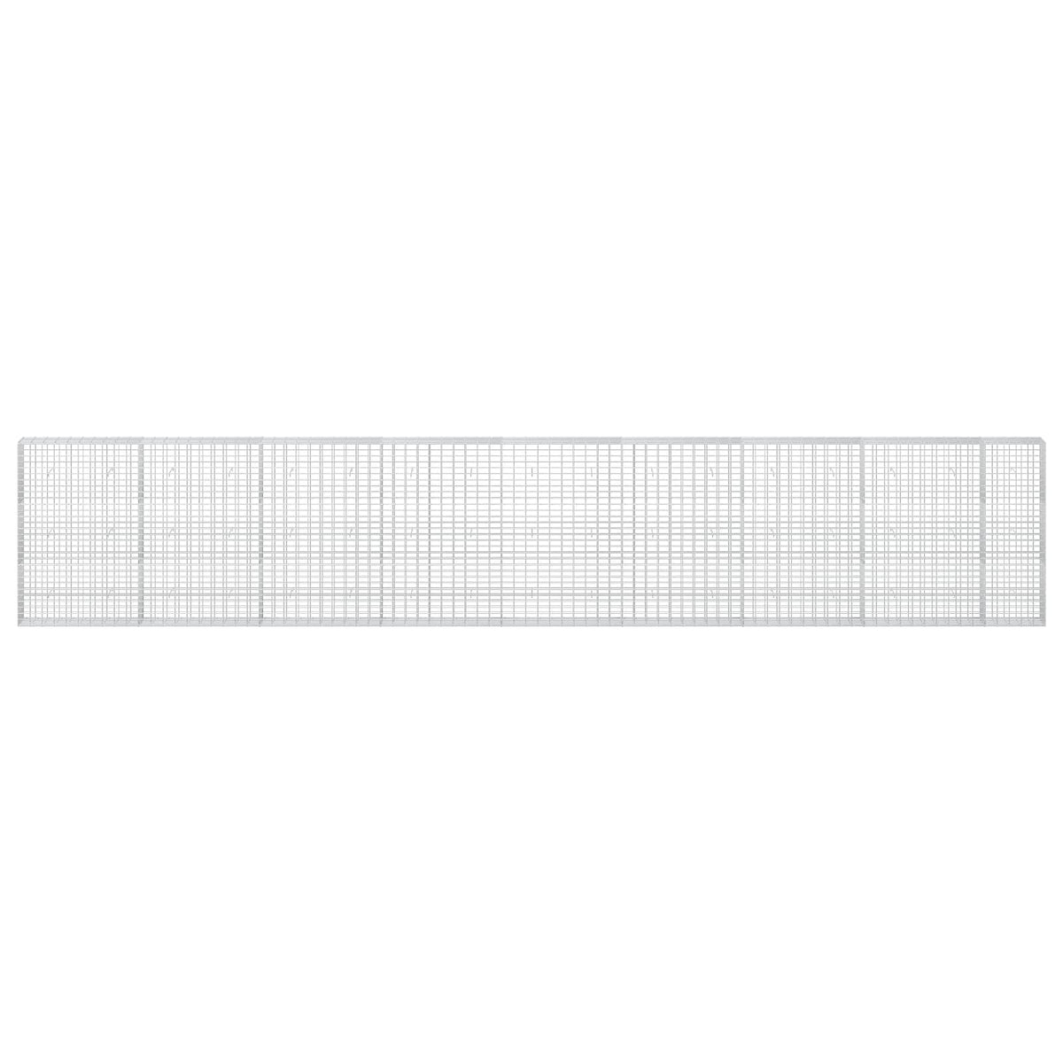 vidaXL Gabion with 5 mm Wire and 5x10 cm Mesh 850x30x150 cm 3