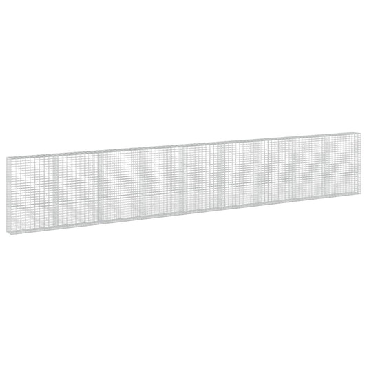 vidaXL Gabion with 5 mm Wire and 5x10 cm Mesh 900x30x150 cm 2