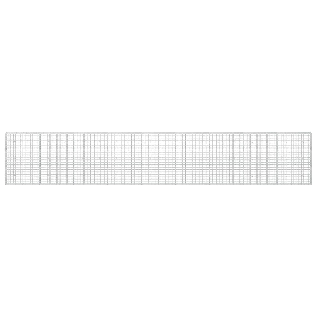 vidaXL Gabion with 5 mm Wire and 5x10 cm Mesh 900x30x150 cm 3