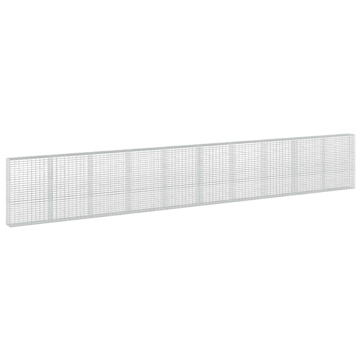 vidaXL Gabion with 5 mm Wire and 5x10 cm Mesh 1000x30x150 cm 2