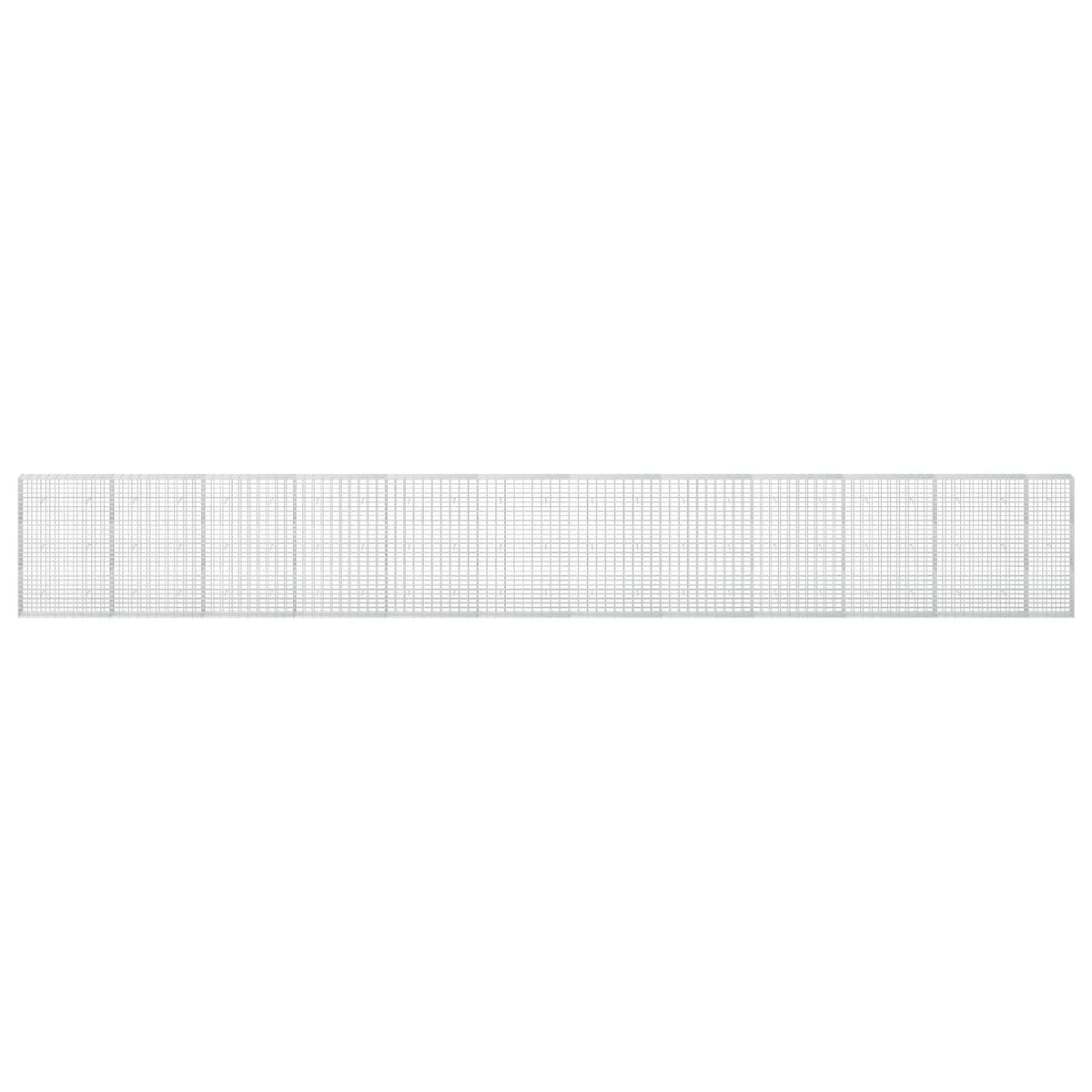 vidaXL Gabion with 5 mm Wire and 5x10 cm Mesh 1150x30x150 cm 3