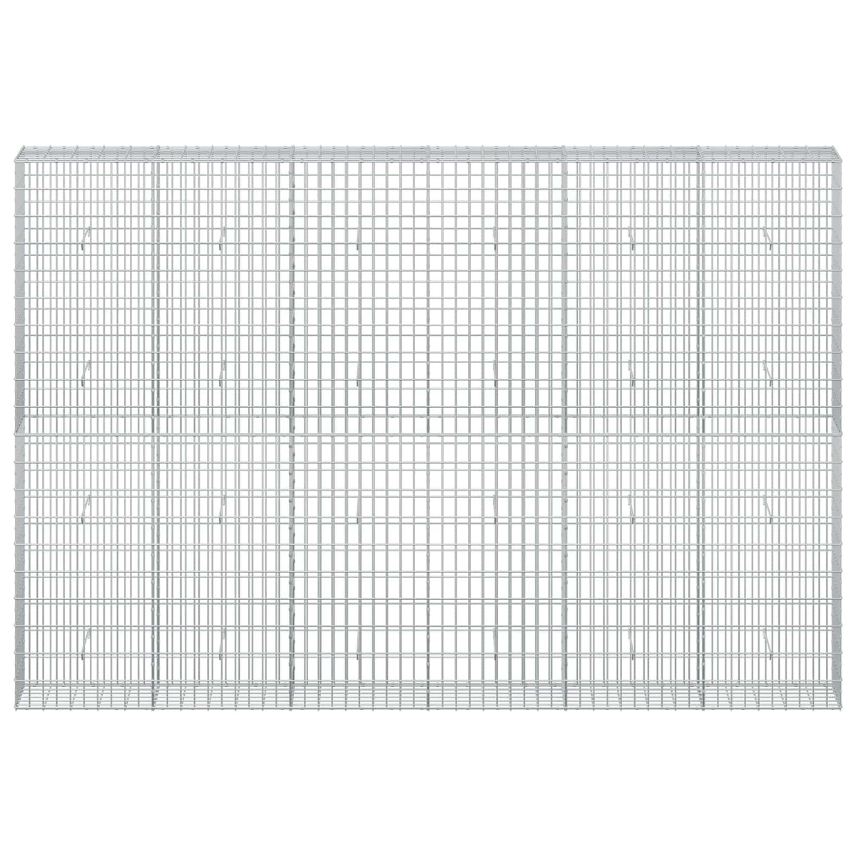 vidaXL Gabion with 5 mm Wire and 5x10 cm Mesh 300x30x200 cm 3