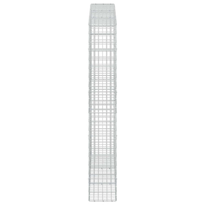vidaXL Gabion with 5 mm Wire and 5x10 cm Mesh 300x30x200 cm 4