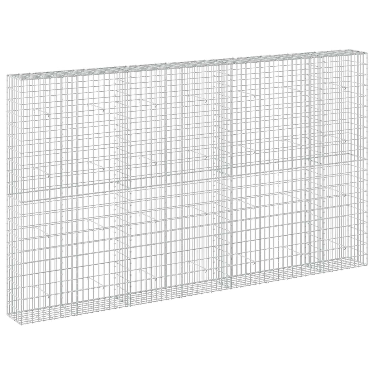 vidaXL Gabion with 5 mm Wire and 5x10 cm Mesh 350x30x200 cm 2