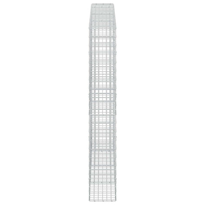 vidaXL Gabion with 5 mm Wire and 5x10 cm Mesh 350x30x200 cm 4