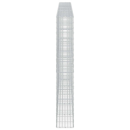 vidaXL Gabion with 5 mm Wire and 5x10 cm Mesh 550x30x200 cm 4