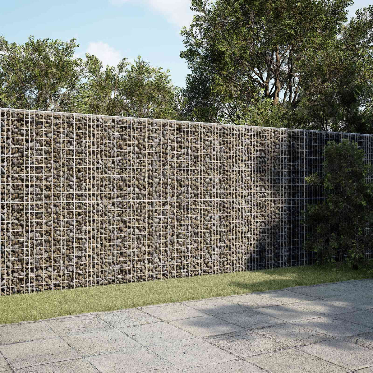 vidaXL Gabion with 5 mm Wire and 5x10 cm Mesh 600x30x200 cm 1