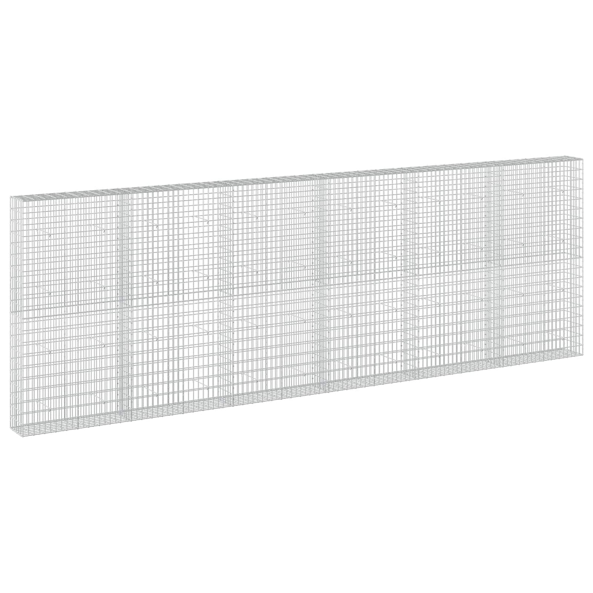 vidaXL Gabion with 5 mm Wire and 5x10 cm Mesh 600x30x200 cm 2