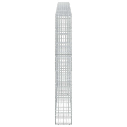 vidaXL Gabion with 5 mm Wire and 5x10 cm Mesh 600x30x200 cm 4