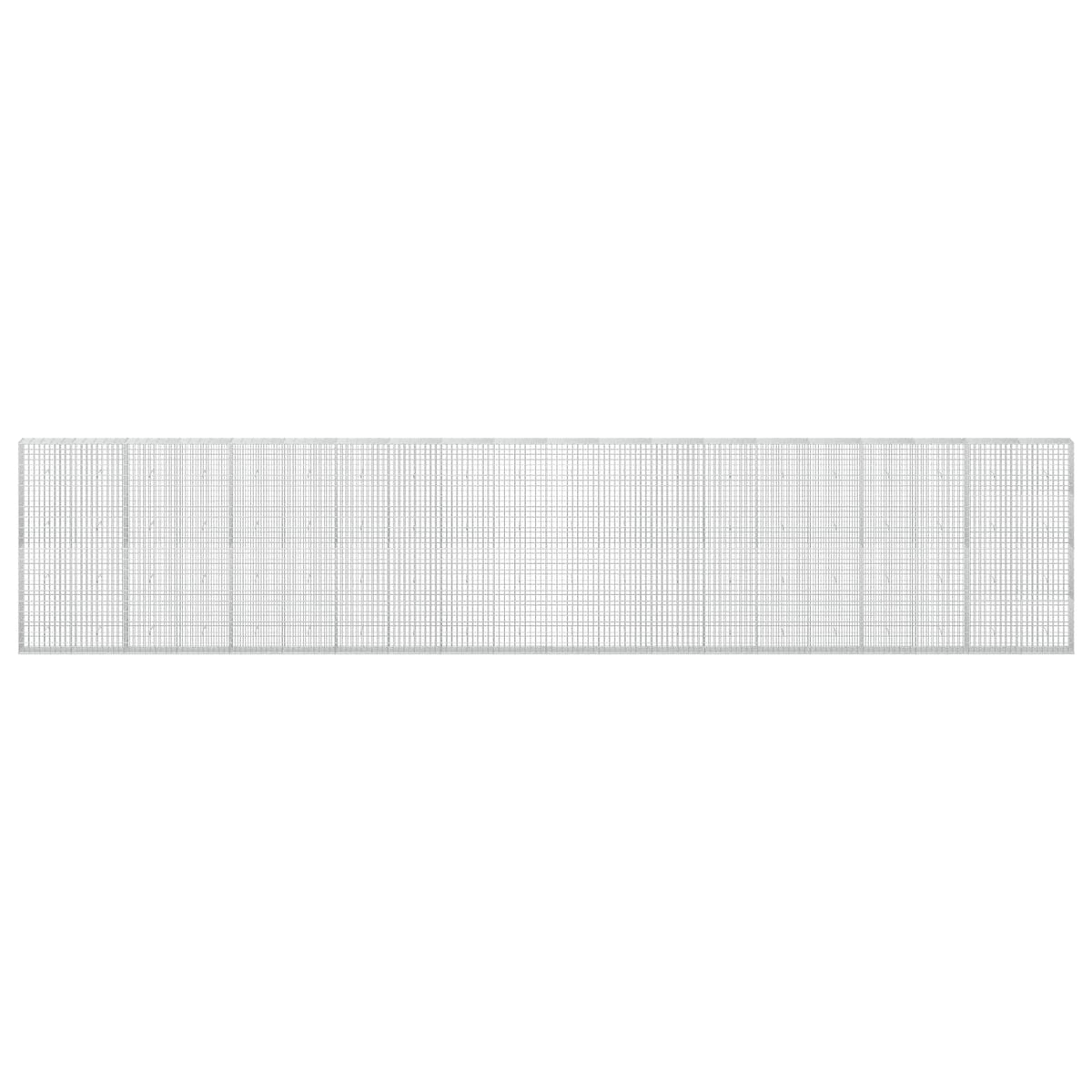 vidaXL Gabion with 5 mm Wire and 5x10 cm Mesh 1000x30x200 cm 3