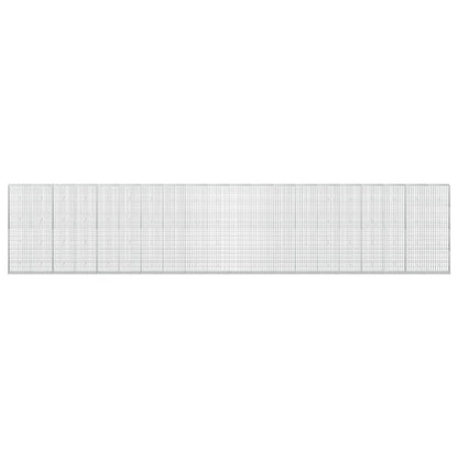 vidaXL Gabion with 5 mm Wire and 5x10 cm Mesh 1000x30x200 cm 3
