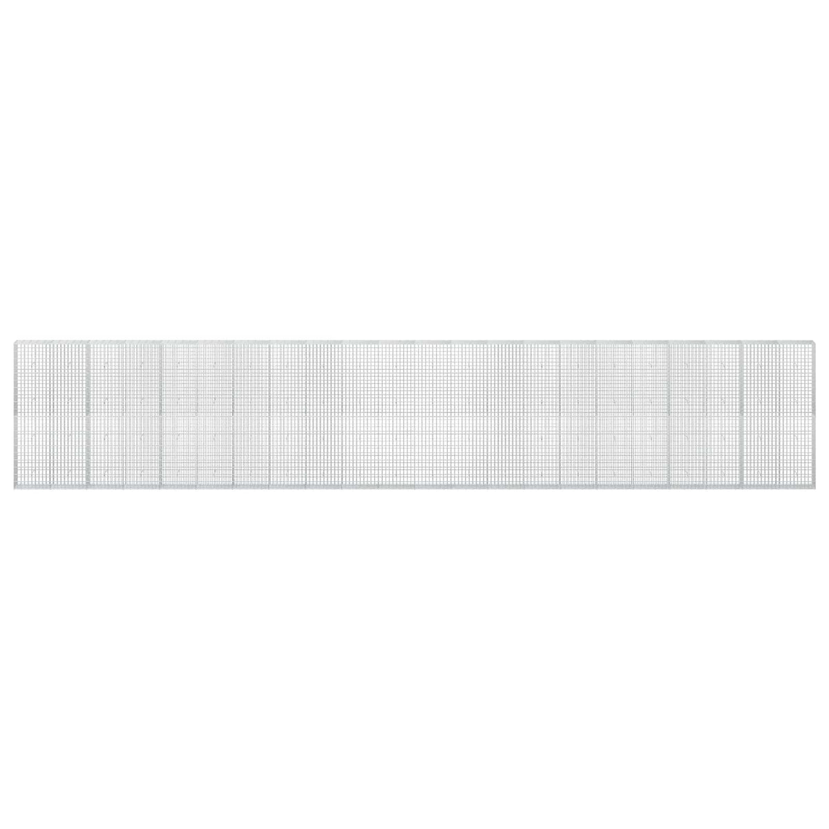 vidaXL Gabion with 5 mm Wire and 5x10 cm Mesh 1100x30x200 cm 3