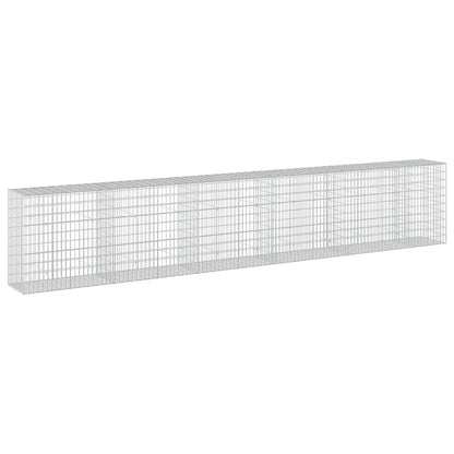 vidaXL Gabion with 5 mm Wire and 5x10 cm Mesh 550x50x100 cm 2