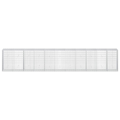vidaXL Gabion with 5 mm Wire and 5x10 cm Mesh 550x50x100 cm 3