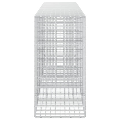 vidaXL Gabion with 5 mm Wire and 5x10 cm Mesh 550x50x100 cm 4