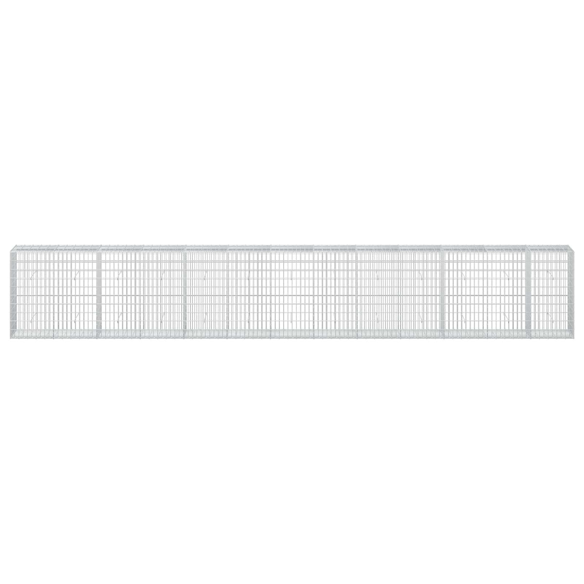 vidaXL Gabion with 5 mm Wire and 5x10 cm Mesh 650x50x100 cm 3
