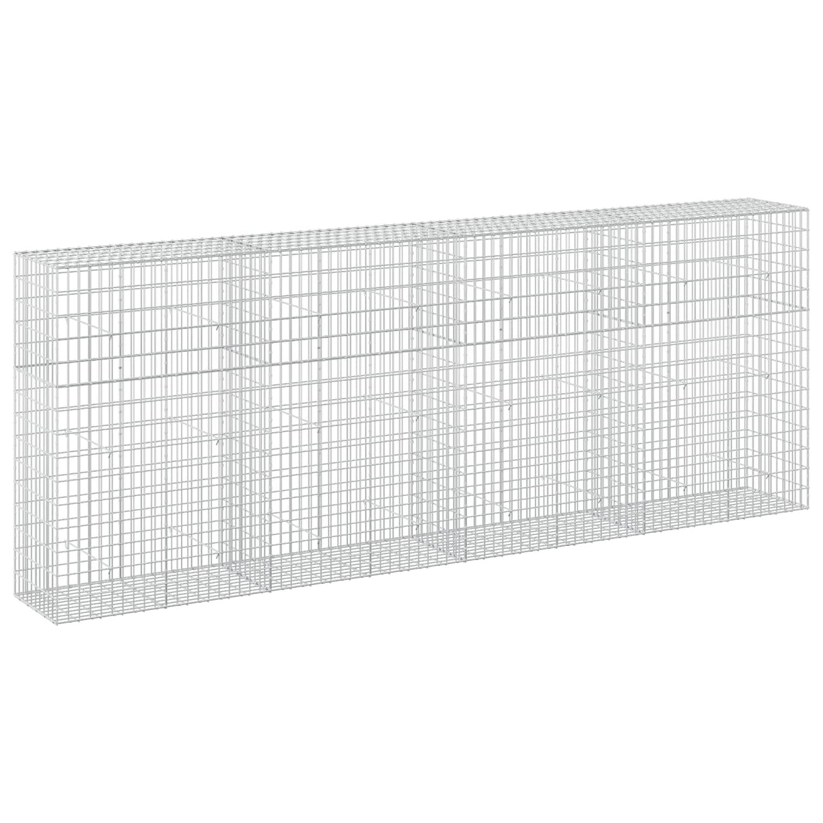 vidaXL Gabion with 5 mm Wire and 5x10 cm Mesh 400x50x150 cm 2