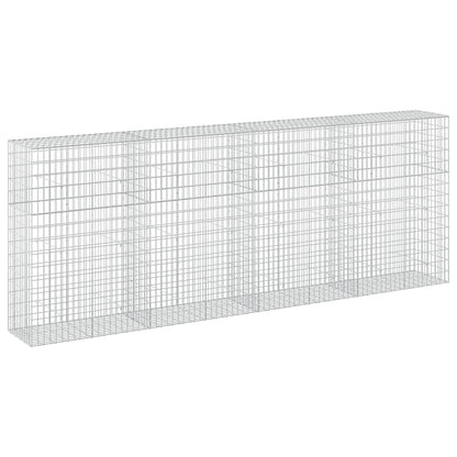 vidaXL Gabion with 5 mm Wire and 5x10 cm Mesh 400x50x150 cm 2