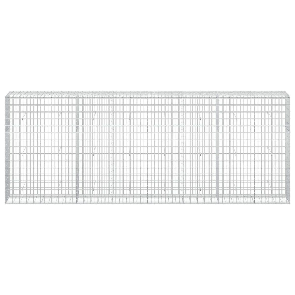 vidaXL Gabion with 5 mm Wire and 5x10 cm Mesh 400x50x150 cm 3
