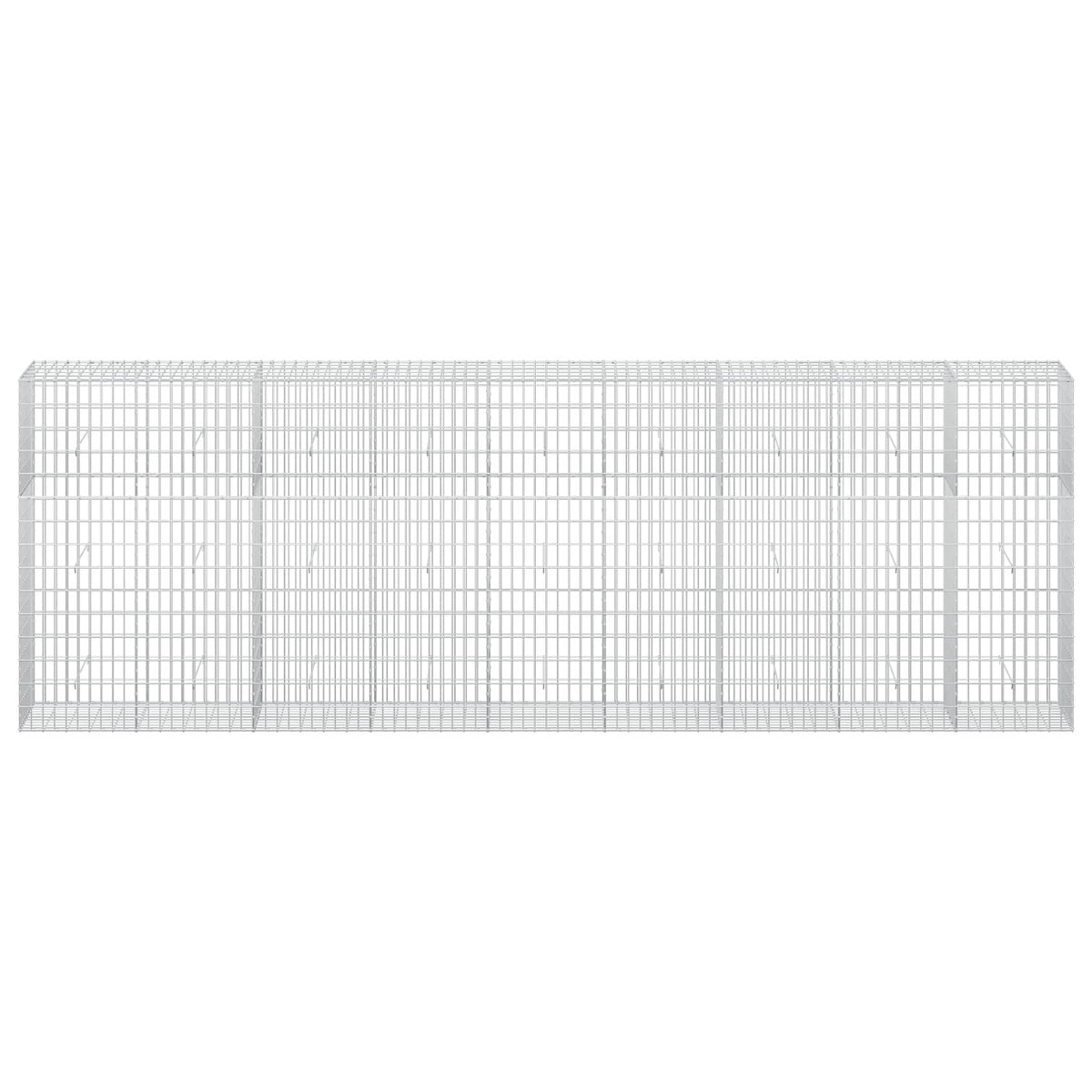 vidaXL Gabion with 5 mm Wire and 5x10 cm Mesh 450x50x150 cm 3