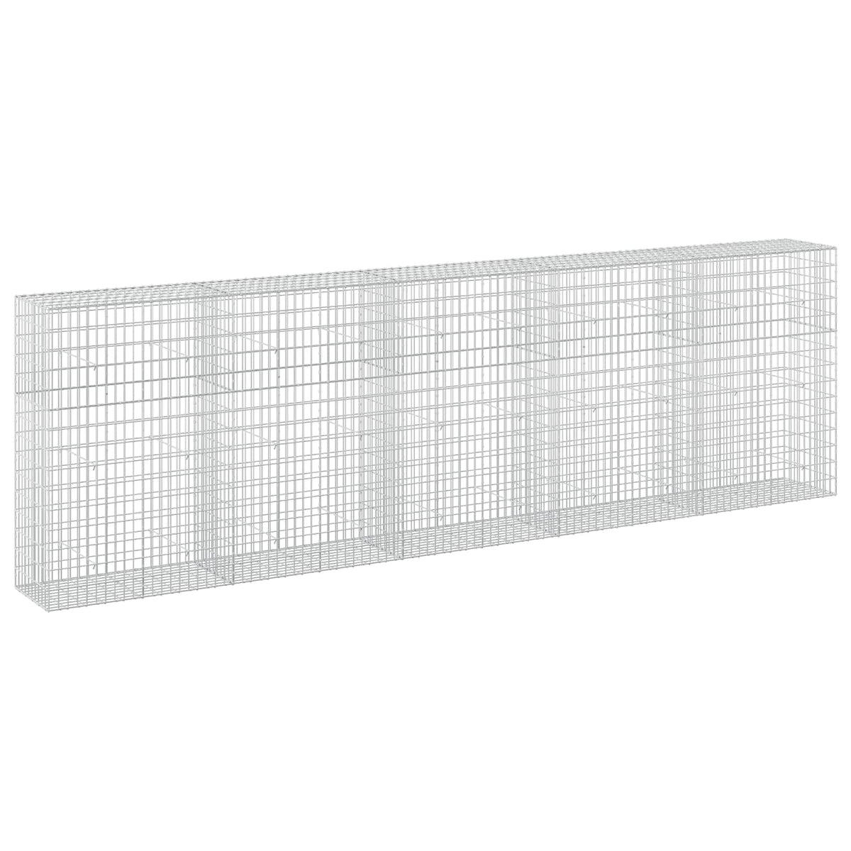 vidaXL Gabion with 5 mm Wire and 5x10 cm Mesh 500x50x150 cm 2