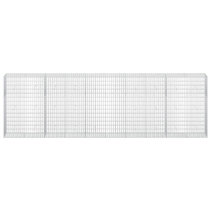 vidaXL Gabion with 5 mm Wire and 5x10 cm Mesh 500x50x150 cm 3