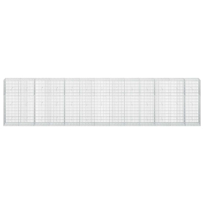 vidaXL Gabion with 5 mm Wire and 5x10 cm Mesh 650x50x150 cm 3