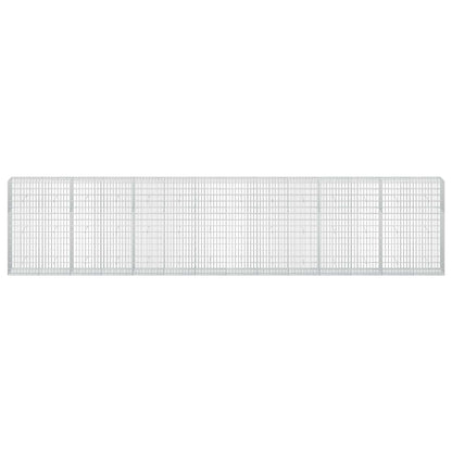 vidaXL Gabion with 5 mm Wire and 5x10 cm Mesh 750x50x150 cm 3