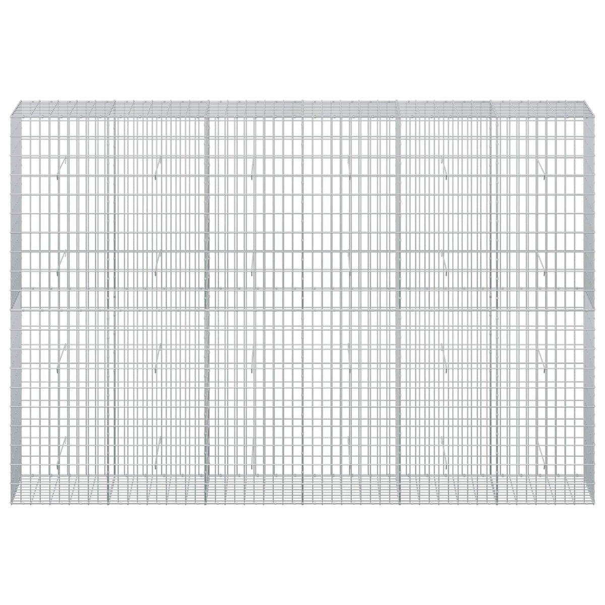 vidaXL Gabion with 5 mm Wire and 5x10 cm Mesh 300x50x200 cm 3