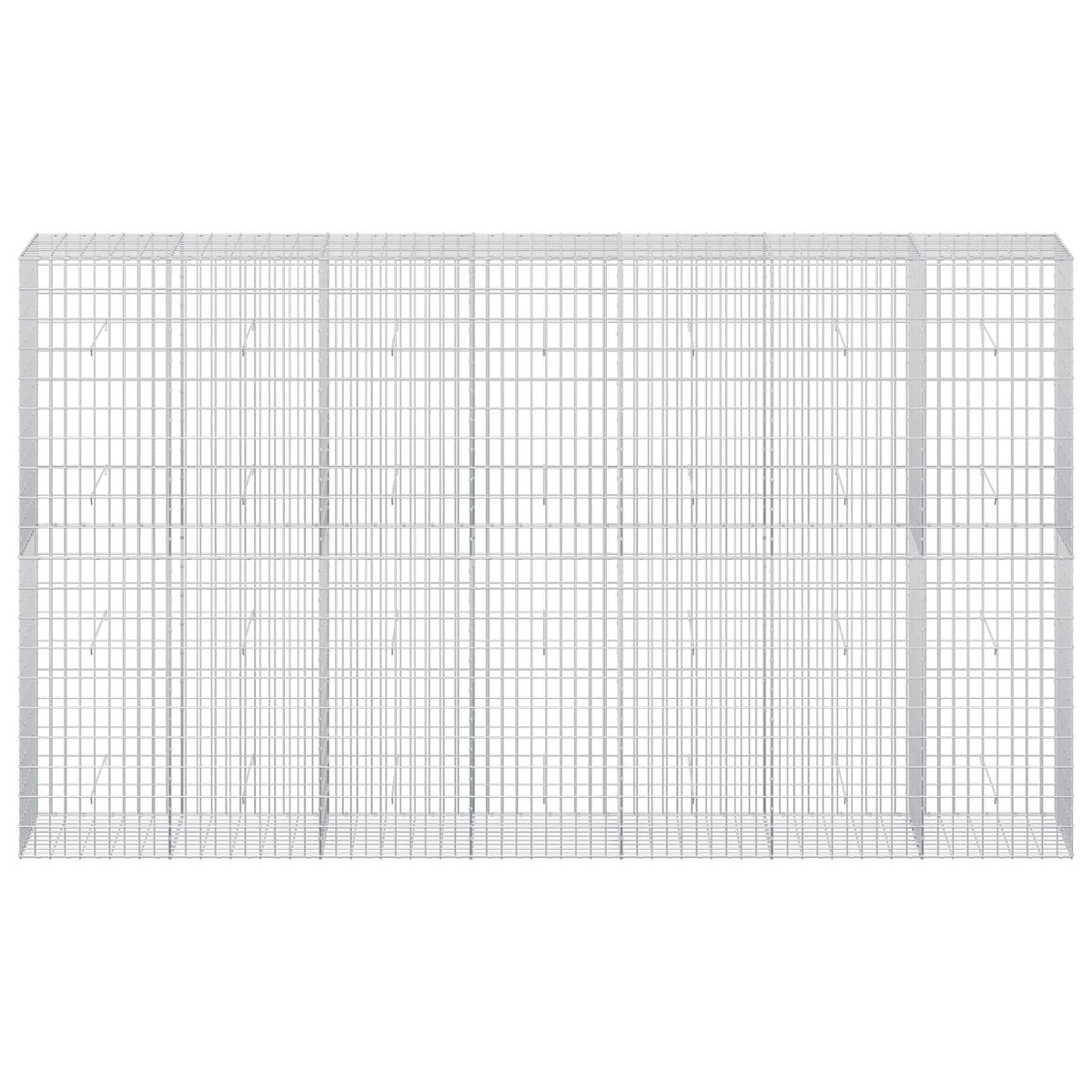 vidaXL Gabion with 5 mm Wire and 5x10 cm Mesh 350x50x200 cm 3