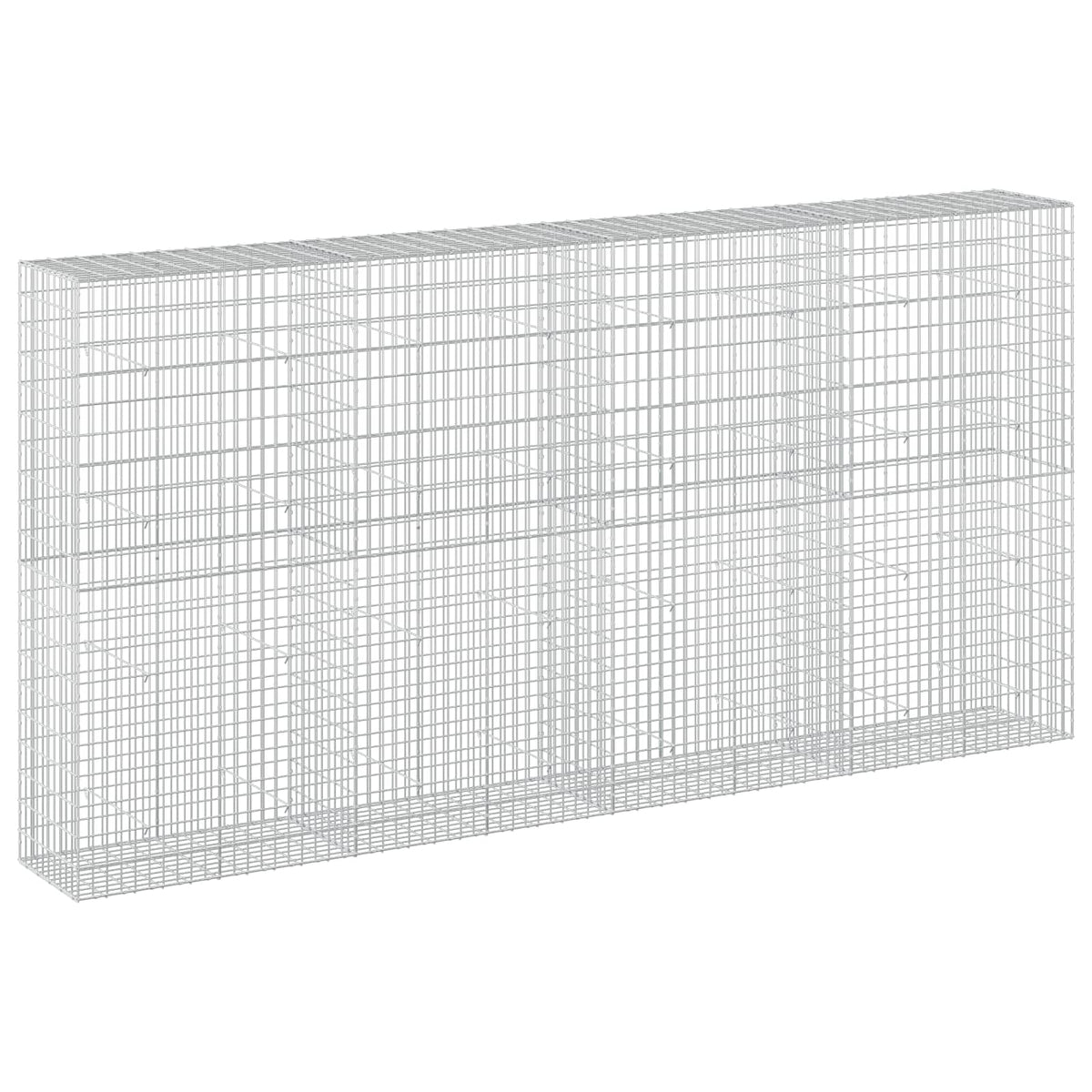 vidaXL Gabion with 5 mm Wire and 5x10 cm Mesh 400x50x200 cm 2
