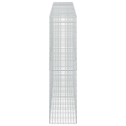 vidaXL Gabion with 5 mm Wire and 5x10 cm Mesh 400x50x200 cm 4