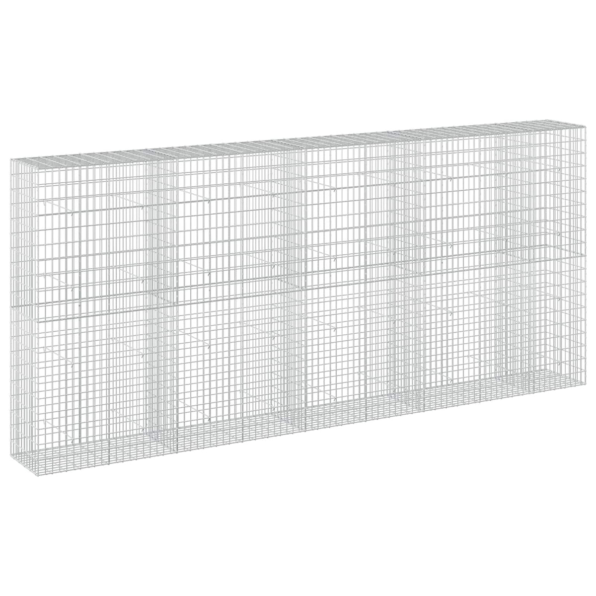 vidaXL Gabion with 5 mm Wire and 5x10 cm Mesh 450x50x200 cm 2