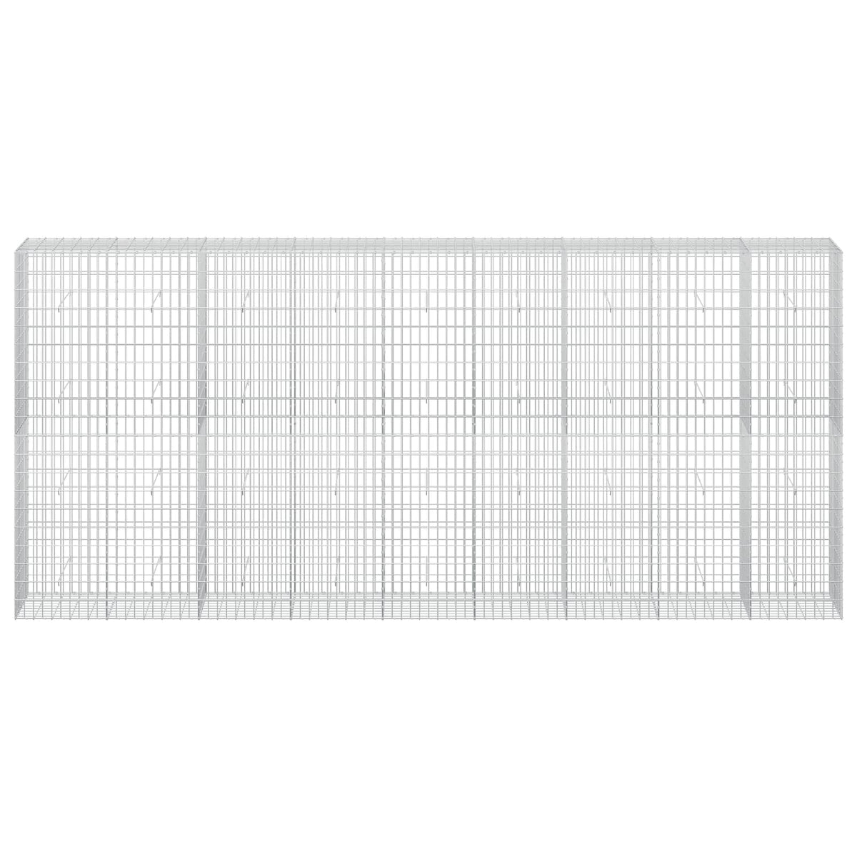 vidaXL Gabion with 5 mm Wire and 5x10 cm Mesh 450x50x200 cm 3