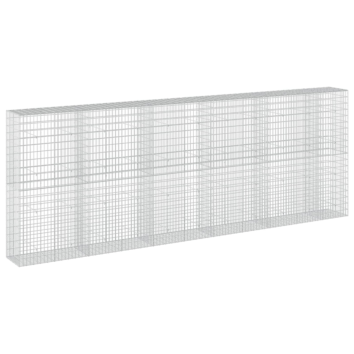 vidaXL Gabion with 5 mm Wire and 5x10 cm Mesh 550x50x200 cm 2