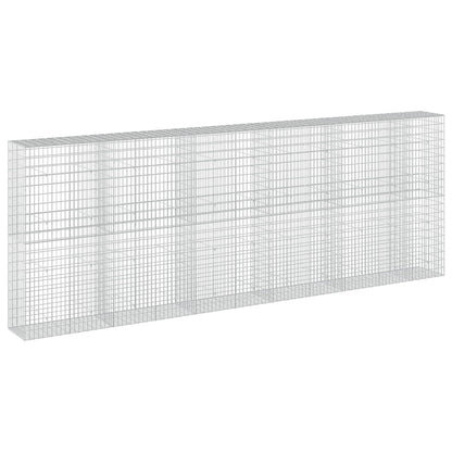 vidaXL Gabion with 5 mm Wire and 5x10 cm Mesh 550x50x200 cm 2